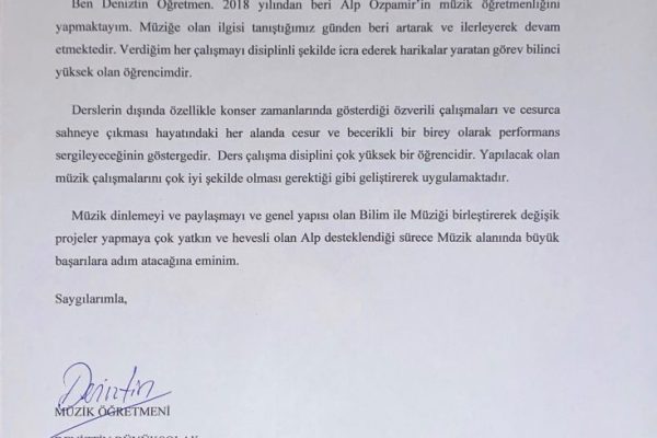 Deniztin Büyüksolak (Bilfen, 5.-6.-7. Sınıf Müzik Öğretmenim)