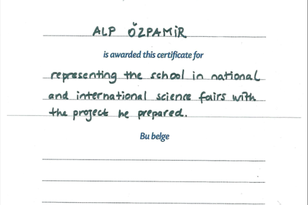 Başarı Belgesi - Lise 1 (2023-2024)